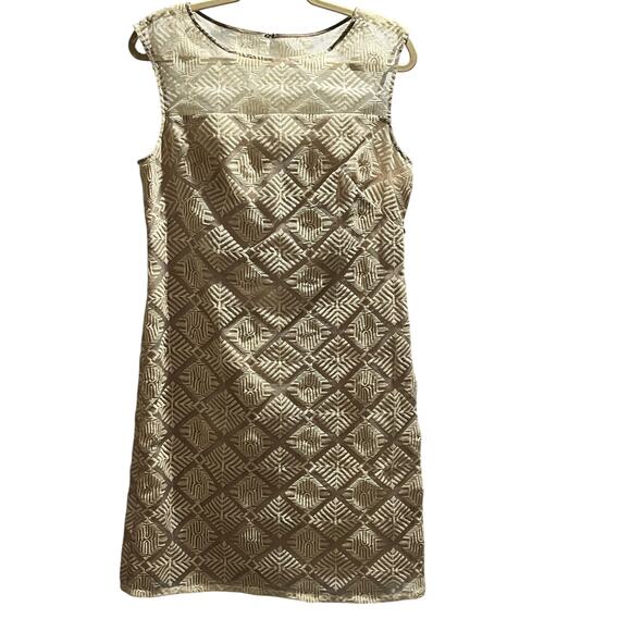 Adrianna Papell Lightweight Cream
Embroidered Lace Sheath Dress
Lined Sz 10 NEW‎ - Picture 1 of 9